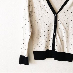 TARGET BLACK & CREAM POLKA DOT CARDIGAN